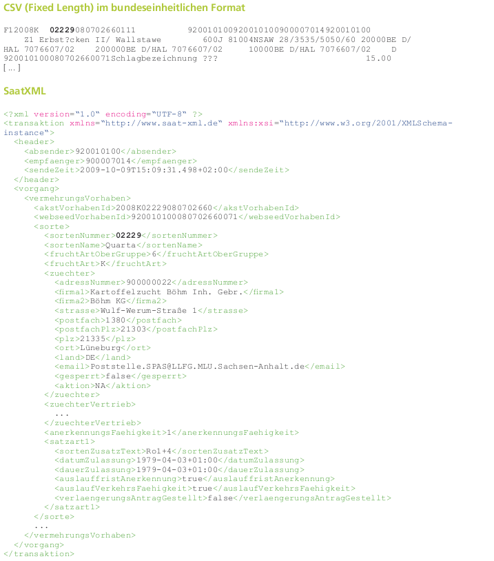 Übersichtsbild von Flatfile zu XML